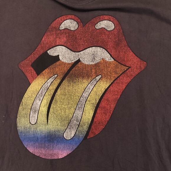 The Rolling Stones Band Crew Neck Short Sleeve T Shirt Mens Size L Black - Picture 4 of 9